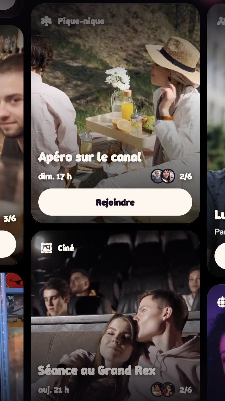 L'app Mingle : des sorties à rejoindre près de chez soi, comme un apéro sur le canal ou une séance de ciné
